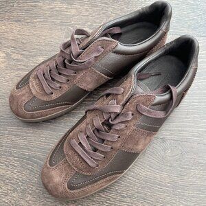 Massimo Dutti Men's Leather & Suede Sneakers 40